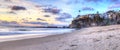 Sunset over the ocean at One Thousand Steps Beach