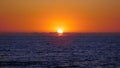 Sunset Over The Ocean Royalty Free Stock Photo