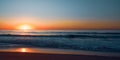 Sunset over the ocean. Tranquility scene, abstract seascape Royalty Free Stock Photo