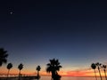 Sunset over Oceanside Pier, California Royalty Free Stock Photo