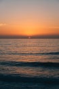 Sunset over the Pacific Ocean in La Jolla, San Diego, California Royalty Free Stock Photo