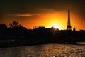 Sunset over Paris