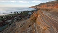 SUNSET OVER POINT LOMA TIDEPOOLS AT CABRILLO NATIONAL MONUMENT IN SAN DIEGO IN SOUTHERN CALIFORNIA USA