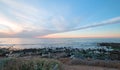 SUNSET OVER POINT LOMA TIDEPOOLS AT CABRILLO NATIONAL MONUMENT IN SAN DIEGO IN SOUTHERN CALIFORNIA USA Royalty Free Stock Photo