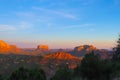 Sunset over the red rocks of Sedona, Arizona, USA Royalty Free Stock Photo