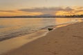 The sunset over the Red Sea at dawn. Royalty Free Stock Photo