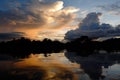 Sunset over Rio Negro Royalty Free Stock Photo