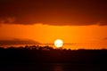 Sunset over river in Saint Augustine Royalty Free Stock Photo