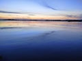 Sunset over the river a view from Roscommon Ireland