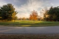 Sunset over Riverside Park, Findlay, Ohio Royalty Free Stock Photo