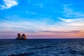 Sunset over Roca Partida one of Socorro islands