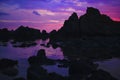 Sunset over rocks Royalty Free Stock Photo