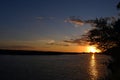 Sunset over the Rufiji River in the Selous Game Reserve Tanzania