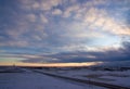 Sunset over rural Eastern Plains, Colorado