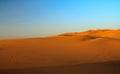 Sunset over sahara Royalty Free Stock Photo