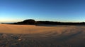 Sunset over the sand dunes at Fraser Island