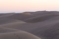 Sunset over sand dunes at Maspalomas, Gran Canaria, Canary Islands, Spain Royalty Free Stock Photo