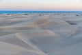 Sunset over sand dunes at Maspalomas, Gran Canaria, Canary Islands, Spain Royalty Free Stock Photo