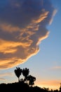 Sunset over Santa Barbara California Royalty Free Stock Photo