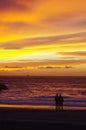 Santa Barbara Channel Sunset Royalty Free Stock Photo