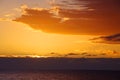 Sunset over Santa Barbara Channel Royalty Free Stock Photo