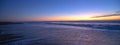 Sunset over Santa Clara River tidal outflow to Pacific Ocean at McGrath State Park on the California coast at Ventura - USA Royalty Free Stock Photo