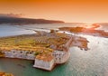 Sunset over Santa Maura - Agia Mavra Castle near Lefkada Town in