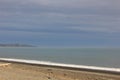 Sunset over the sea and the beach of Kaikoura New Zealand Royalty Free Stock Photo