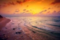 Sunset over sea Royalty Free Stock Photo