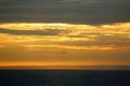 Sunset fron Chesil Bank Royalty Free Stock Photo