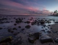 Sunset over the sea at Maui Royalty Free Stock Photo