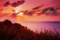 Sunset over Sea Royalty Free Stock Photo