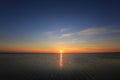 Sunset over sea Royalty Free Stock Photo
