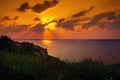 Sunset over Sea Royalty Free Stock Photo