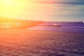 Sunset over the sea Royalty Free Stock Photo