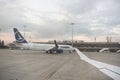 Sibiu International Airport with Tarom airplane in the background