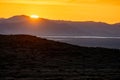 Sunset over Soda Lake and the Carrizo Plan