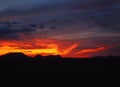 Sunset Over The Sonoran Desert in Arizona Royalty Free Stock Photo