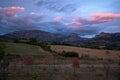 Sunset over the Spanish Pyrenees Royalty Free Stock Photo