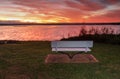 Sunset over St Georges Basin, NSW Australia Royalty Free Stock Photo