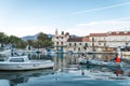 Sunset over Sucuraj on Hvar island, Croatia Royalty Free Stock Photo