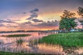 Sunset over Sugden Regional Park in Naples, Florida