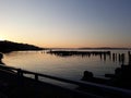 Sunset over Tacoma Waterfront Royalty Free Stock Photo