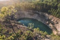 Sunset over Tavnicko Lake in Zlatibor Royalty Free Stock Photo