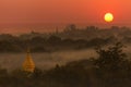 Sunset - Bagan - Myanmar (Burma) Royalty Free Stock Photo
