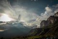 Sunset Over Tepuy Tabletop Mountain, Roraima Base Camp Royalty Free Stock Photo