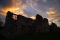 Sunset Over Thetford Priory House Royalty Free Stock Photo