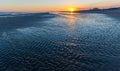 Sunset Over The Tidal Flats of Folly Beach