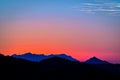 Sunset Over Topanga Canyon Royalty Free Stock Photo