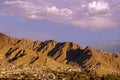 Sunset over the Town of Leh in the Himalayas Royalty Free Stock Photo